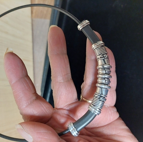 Steel Spacers Necklace and Bracelet Set - Picture 5 of 10